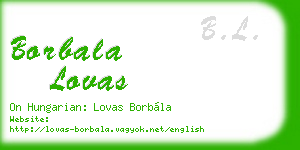 borbala lovas business card